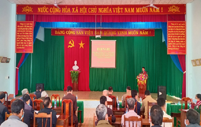 UBMTTQ xã Ea Hiao tổ chức Hội nghị tổng kết công tác mặt trận năm 2021